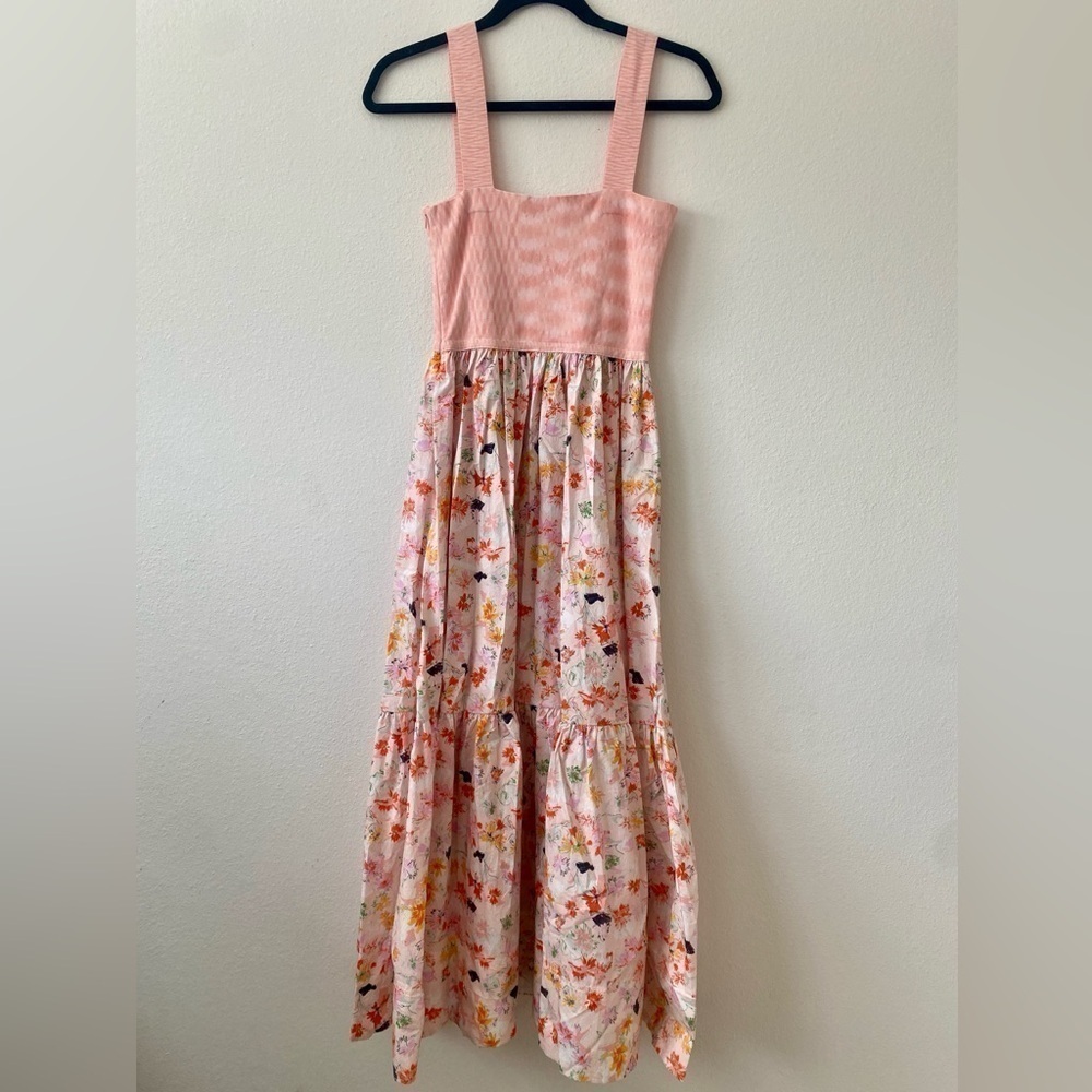 NWOT Tana Taylor Gianna Pink Floral Sleeveless Maxi Dress - Picture 4 of 8